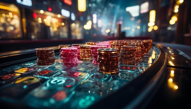 Tampilan Bingo Jackpot bernuansa teknologi